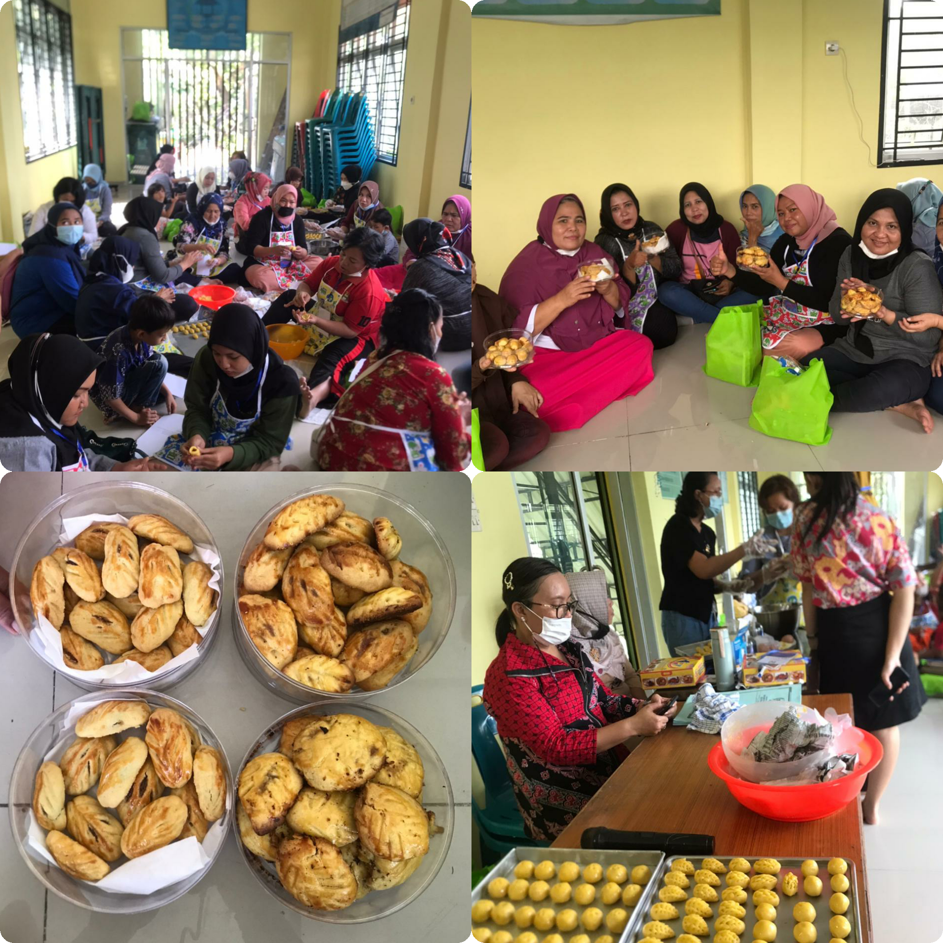 Pelatihan Tata Boga Pembuatan Kue Nastar, Roti Cokelat dan Kue Lapis Legit di Kelurahan Darat