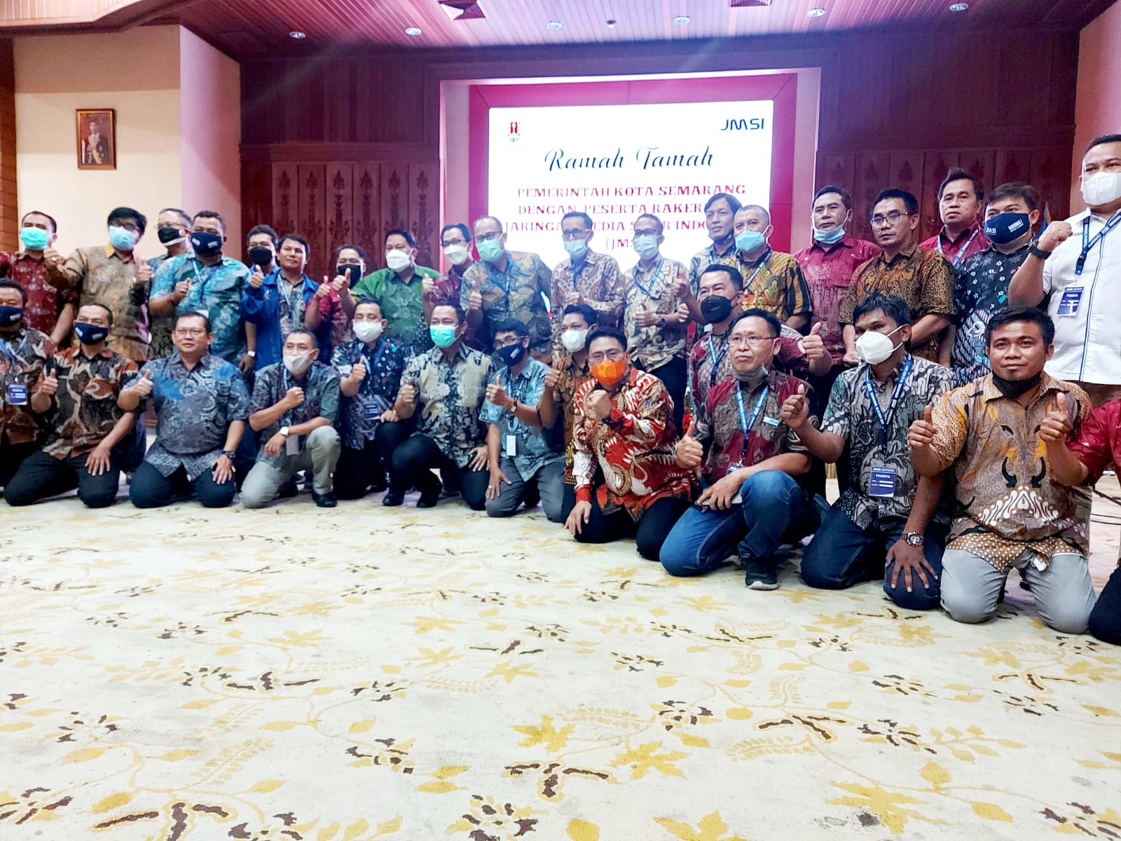 Walikota Semarang Hendrar Prihadi Jamu Peserta Rakernas JMSI di Balaikota