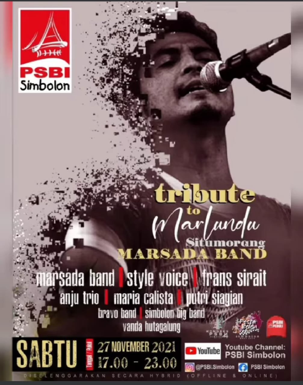 TRIBUTE TO MARLUNDU SITUMORANG MARSADA BAND, KONSER SALAM PERPISAHAN BUAT SAHABAT
