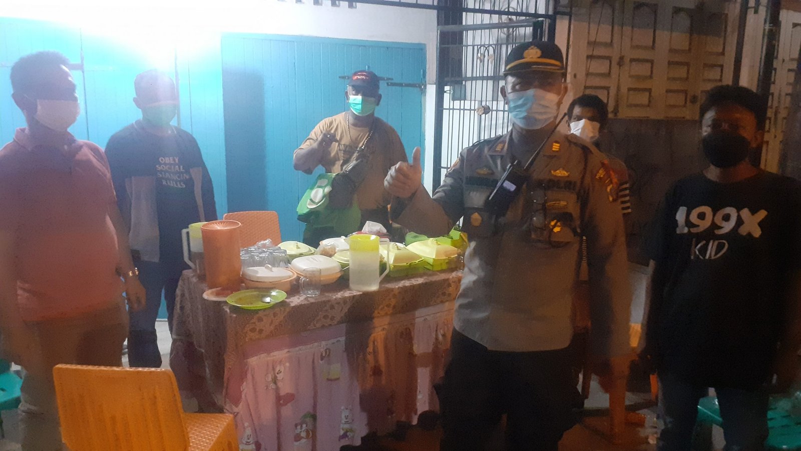 Kapolsek Medan Area Beserta Personil Pam Nataru 2012 Sekaligus Patroli 3C dan Pekat