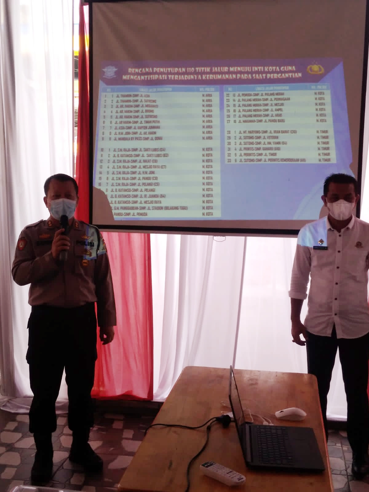 Malam Tahun Baru 2022, Satlantas Polrestabes Tutup Jalan Raya 110 Titik di Kota Medan