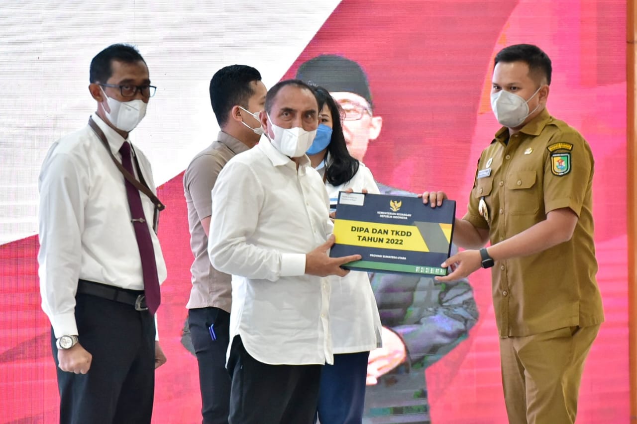 Bupati Sergai Terima DIPA dan TKDD TA 2022