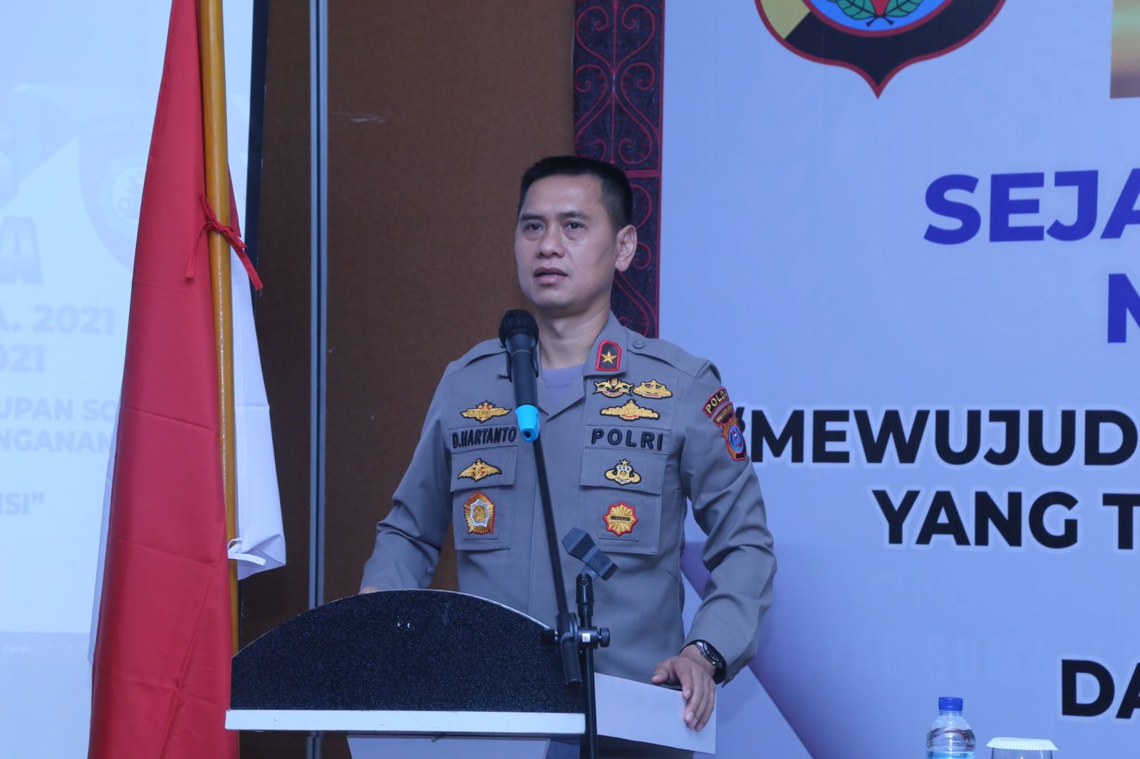 Buka Rakernis Fungsi Sabhara Tahun 2021, Wakapoldasu : Antisipasi Gelombang Ketiga Covid-19 Pada Libur Nataru