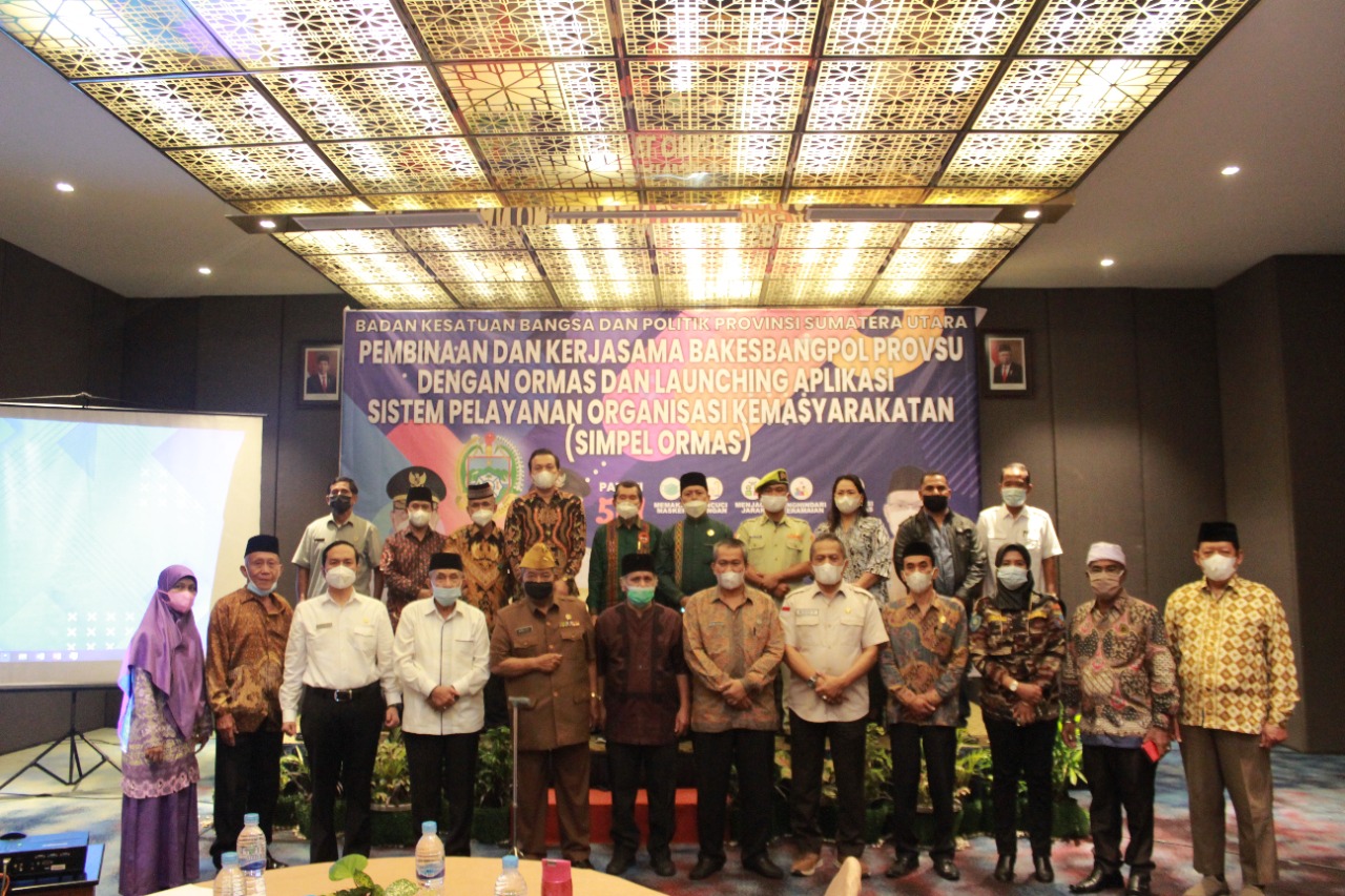 Badan Kesbangpol Sumut Luncurkan Aplikasi Sistem Pelayanan Ormas