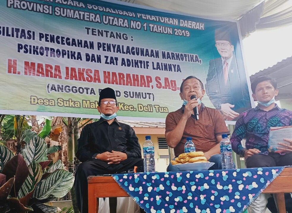Kades Suka Makmur Suyatno SE Ucapkan Terimakasih atas Kunjungan H Mara Jaksa Harahap