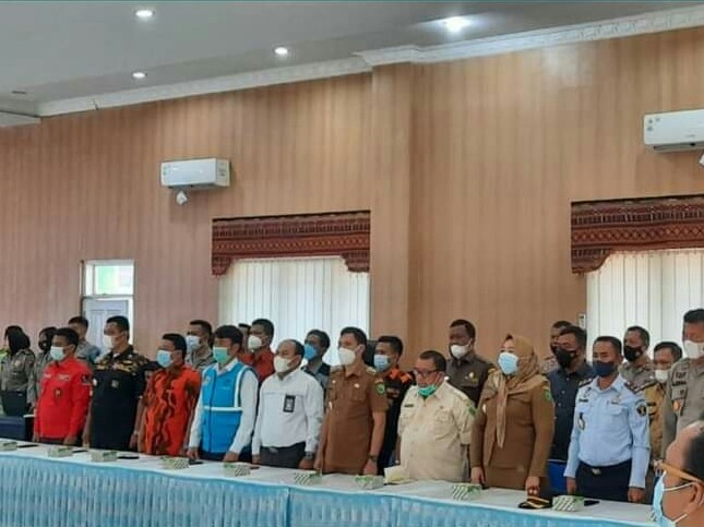 Kalapas Kelas IIB PSP Kanwil Kemenkumham Sumut Hadiri Kegiatan Rapat Koordinasi Lintas Sektoral Operasi Lilin Toba 2021