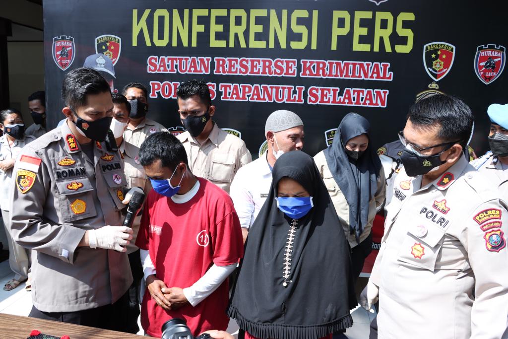 POLRES TETAPKAN SUAMI ISTRI TERSANGKA ANIAYA ANAK KANDUNG