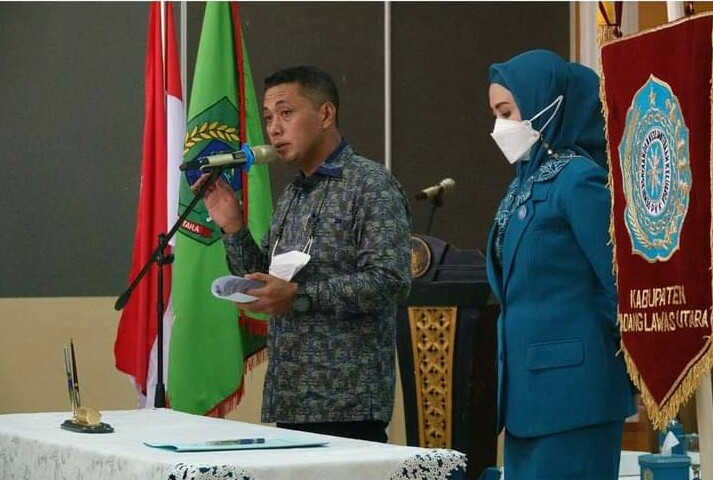 ANDAR AMIN HARAHAP LANTIK PENGURUS TP-PKK PALUTA, INI PESAN BUPATI