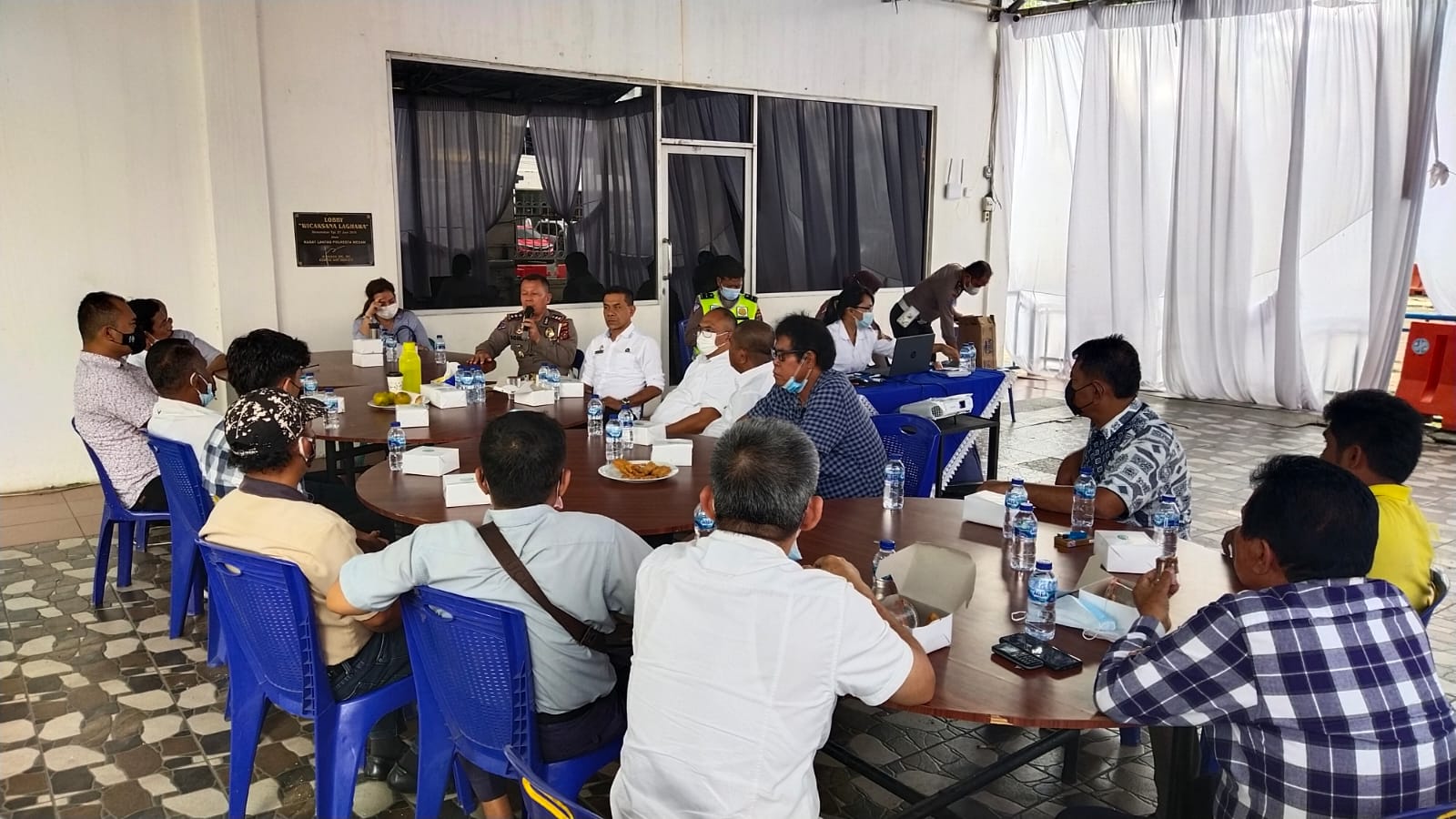 Sat Lantas Polrestabes Medan Gelar Rapat Koordinasi Bersama Dishub, Pengusaha dan Manajemen Angkutan Kota MedanÂ 
