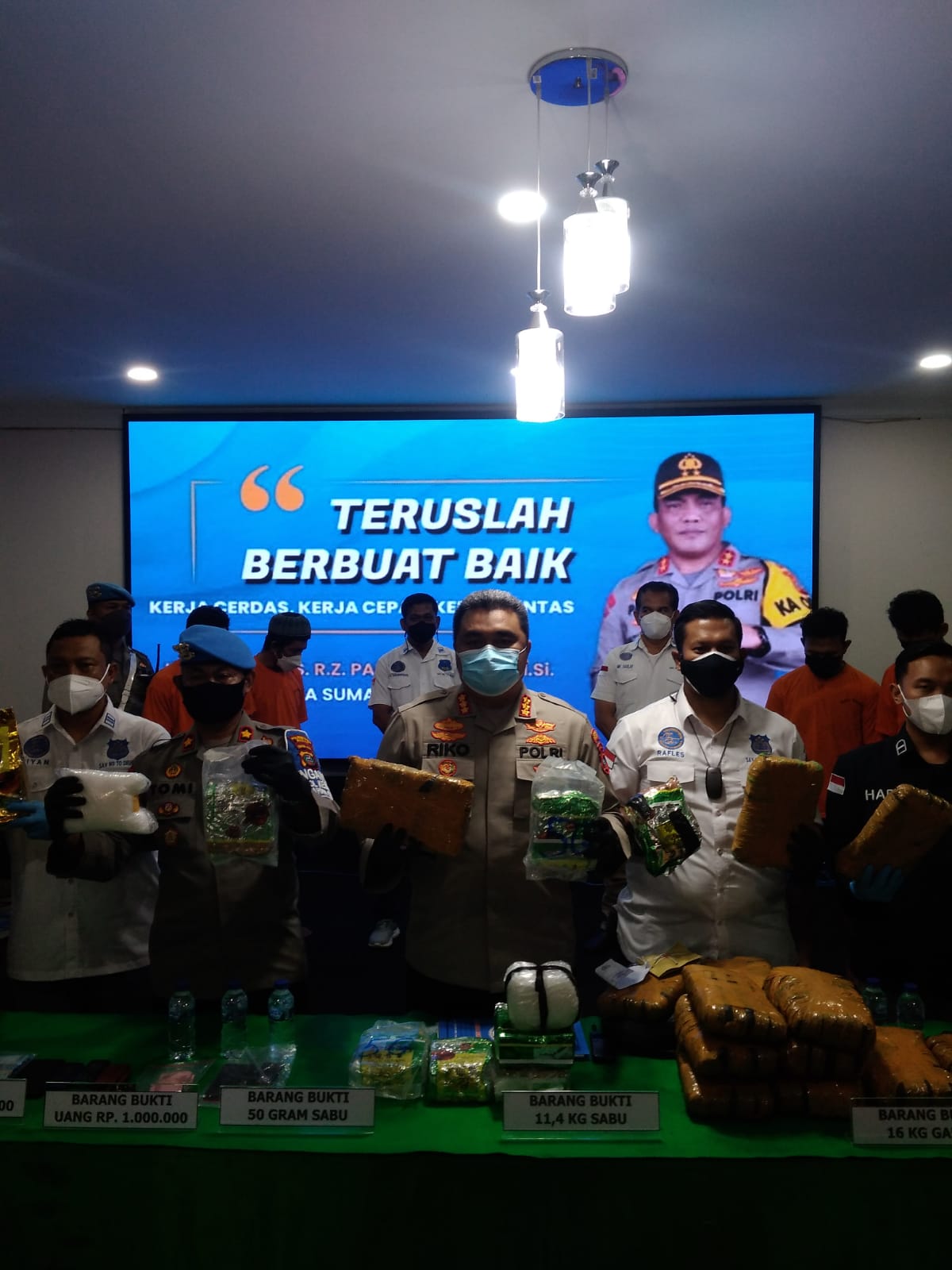 Bongkar Penyelundupan Narkoba di Medan, Polrestabes Medan Amankan 4 Kurir, 11, 473 Kilo Sabu dan Ganja 16 Kilo Disita