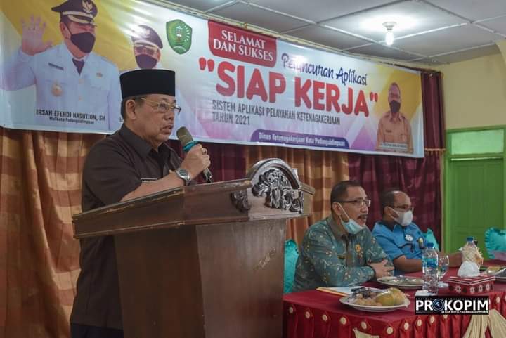 Wakil Walikota P Sidimpuan Luncurkan Aplikasi â€œSiap Kerjaâ€