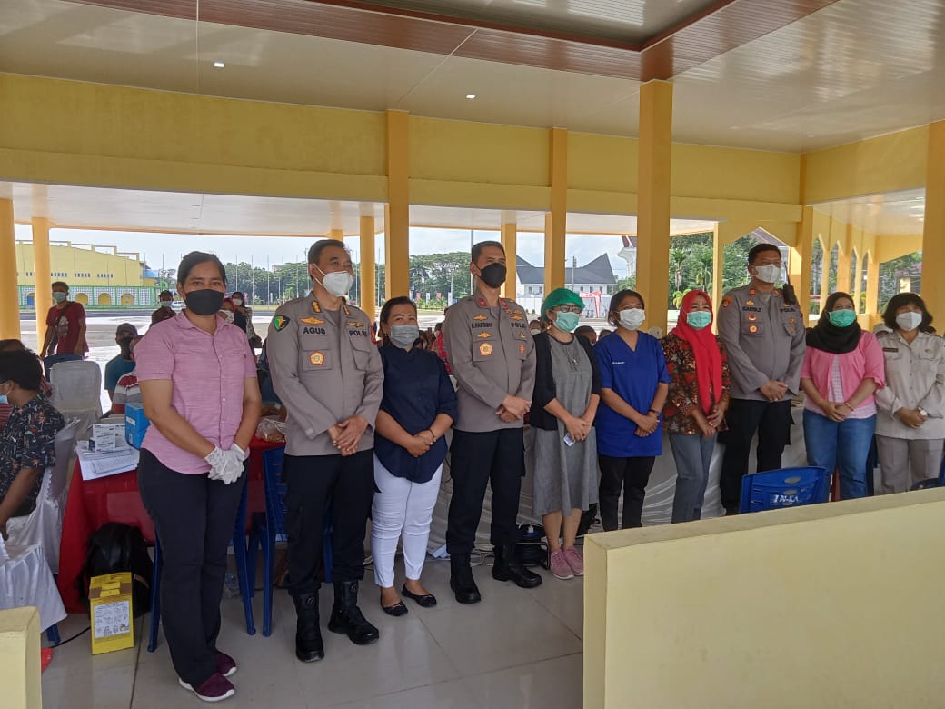 Polsek Percut Sei Tuan Gelar Gebyar Vaksinasi Massal di Tiga Tempat