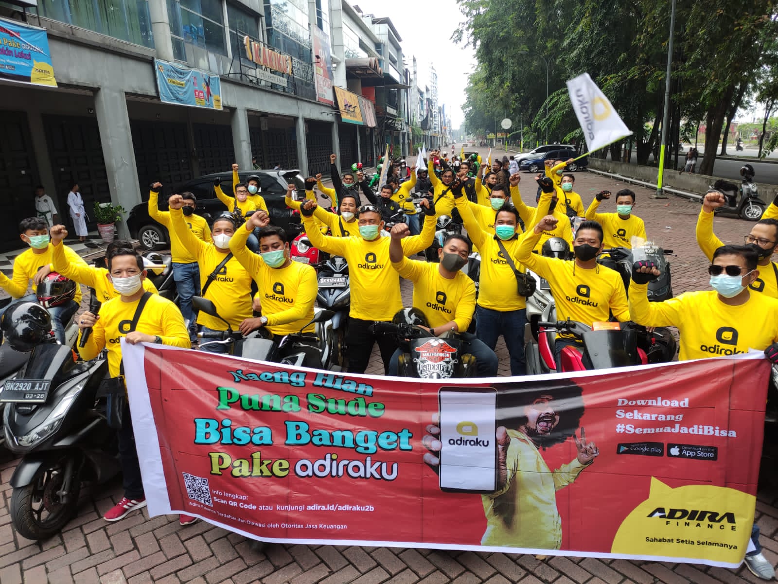 Meriahkan Harbolnas, Adira Finance Gelar Konvoi Dan Sosialisasikan Keunggulan adiraku 2.0