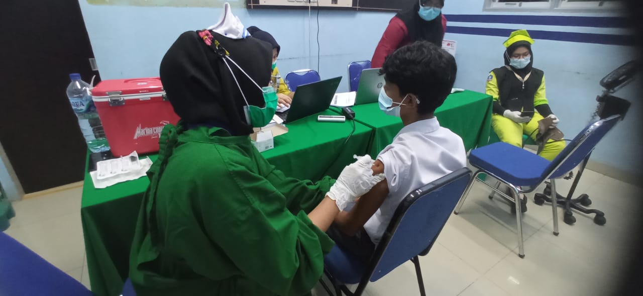 Polsek Medan Timur Gelar Vaksinasi Covid-19 Bagi Pelajar
