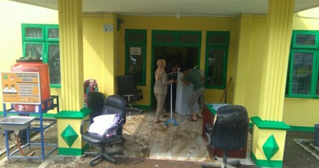 KANTOR SATPOL PP SIDIMPUAN KEBANJIRAN