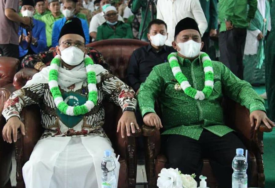 Bupati dan Ketua PW Al-Washliyah Sumut Hadiri Pelantikan PD Al-Washliyah Labuhanbatu