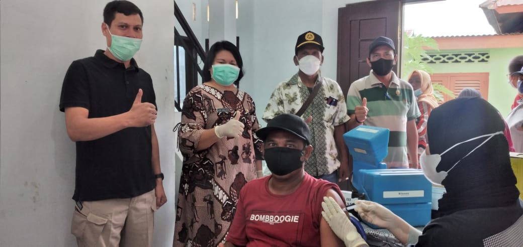 Camat P.Sidimpuan Selatan Apresiasi Minat Masyarakat Kelurahan Wek V Untuk di Vaksin.Â 