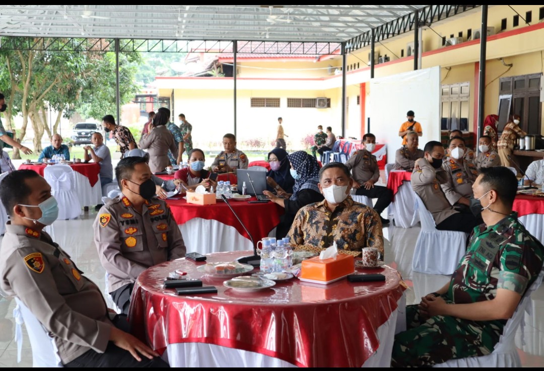 Polresta Deli Serdang Gelar Rapat Koordinasi Percepatan Vaksinasi