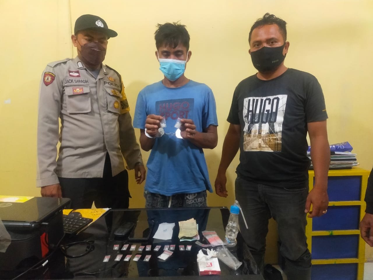 Respon Cepat Laporan Masyarakat, Polsek BP. Mandoge Polres Asahan Amankan Pengedar Sabu