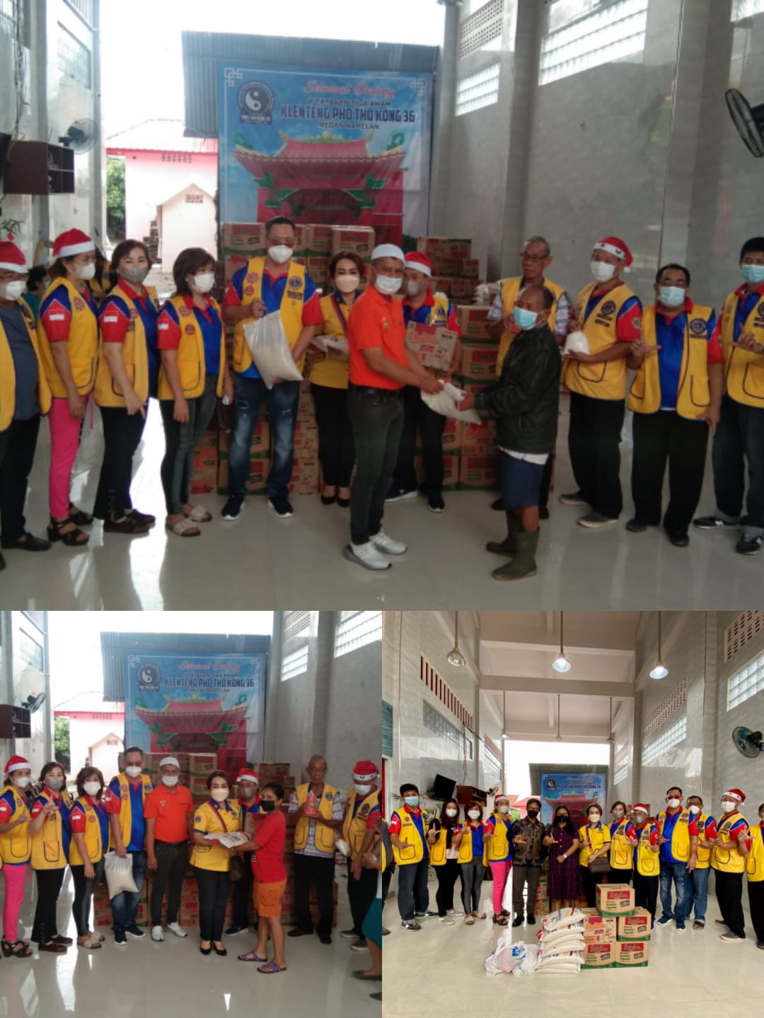 Sambut Nataru, Lions Club Medan Utara dan Pewarta Menggelar Baksoa, 170 Paket Sembako Disalurkan Kepada Warga Kristiani