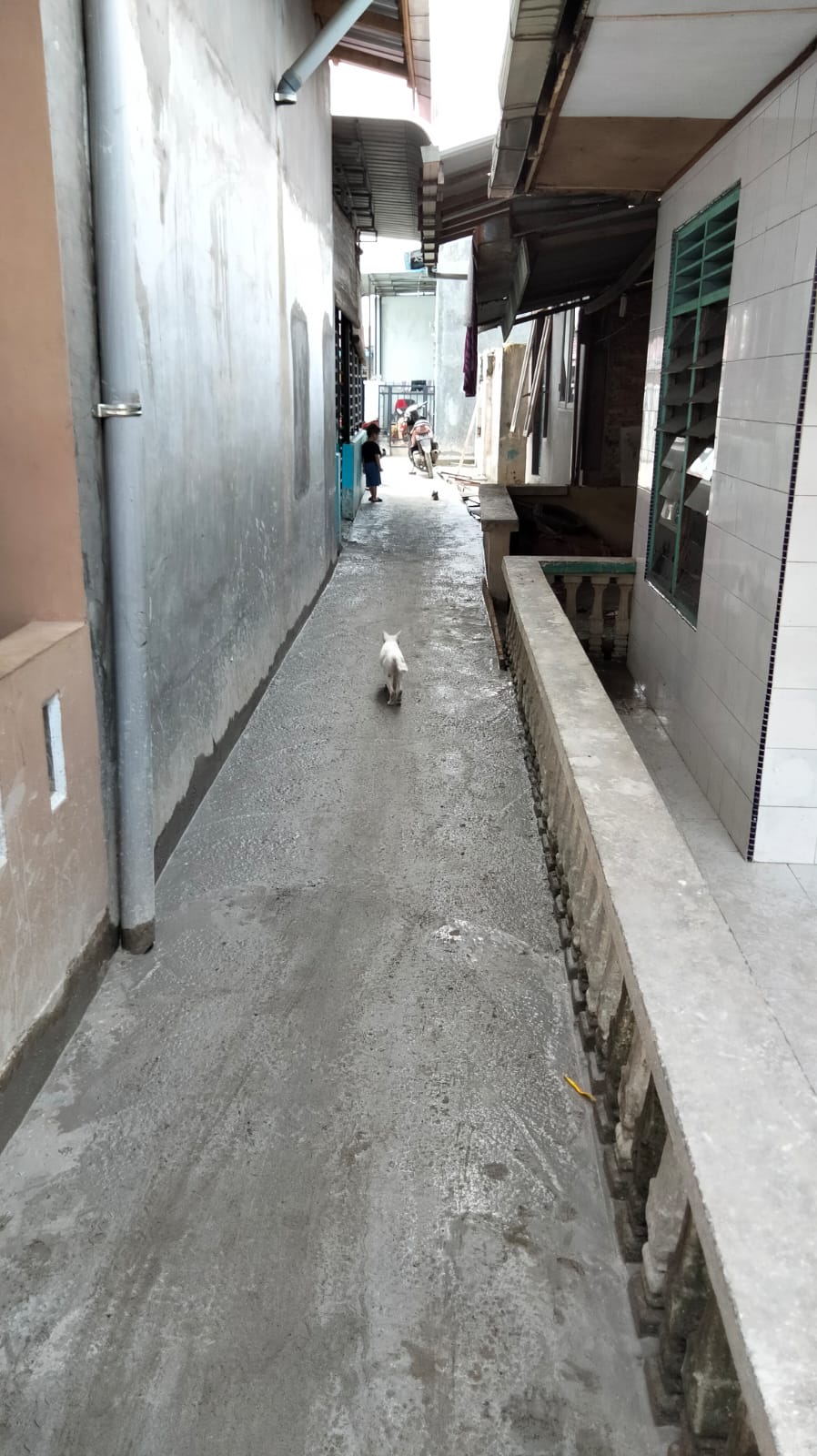 Pembetonan Jalan Kelurahan di Titi Papan Lancar,Lurah Titi Papan Apresiasi