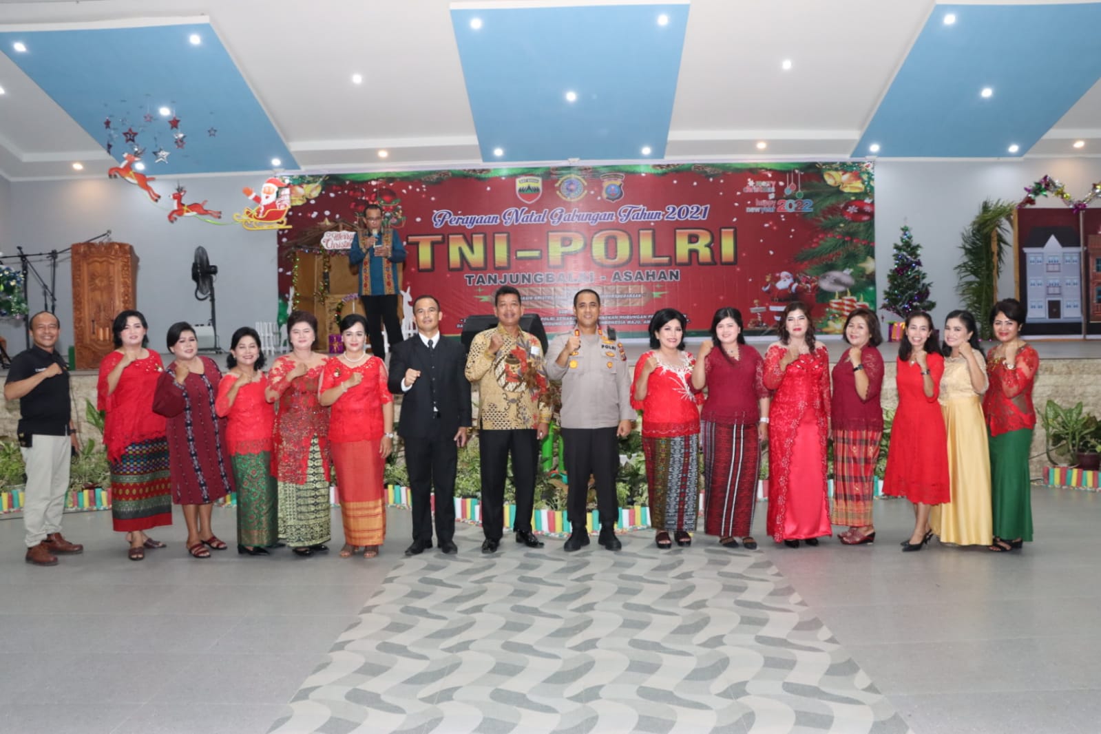 Kapolres Asahan Hadiri Perayaan Natal Gabungan TNI-POLRI
