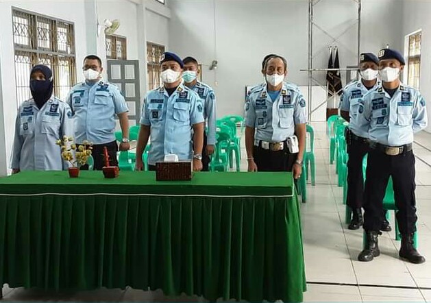 Jelang Akhir Tahun 2021, Lapas Kelas IIB Padangsidimpuan Ikuti Apel Kesiapan Pegawai Bersama Kakanwil Kemenkumham Sumut