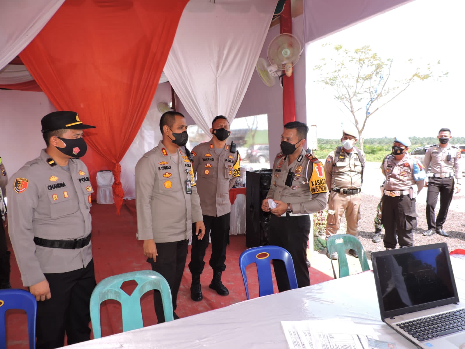 Cek Pos PAM I Meranti, Kapolres Asahan Himbau Personil Berikan Pelayanan Terbaik Kepada Masyarakat