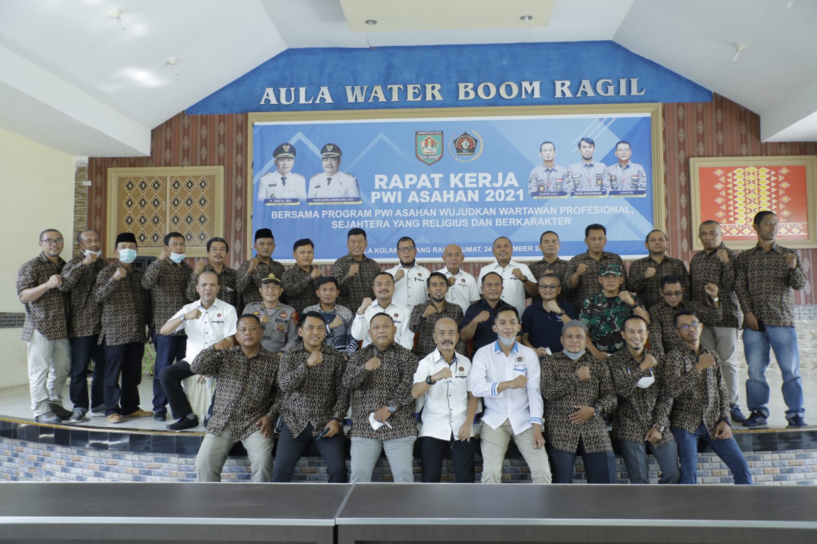Kadis Kominfo Kabupaten Asahan Buka Raker PWI Asahan Dihadiri Ketua PWI Sumut