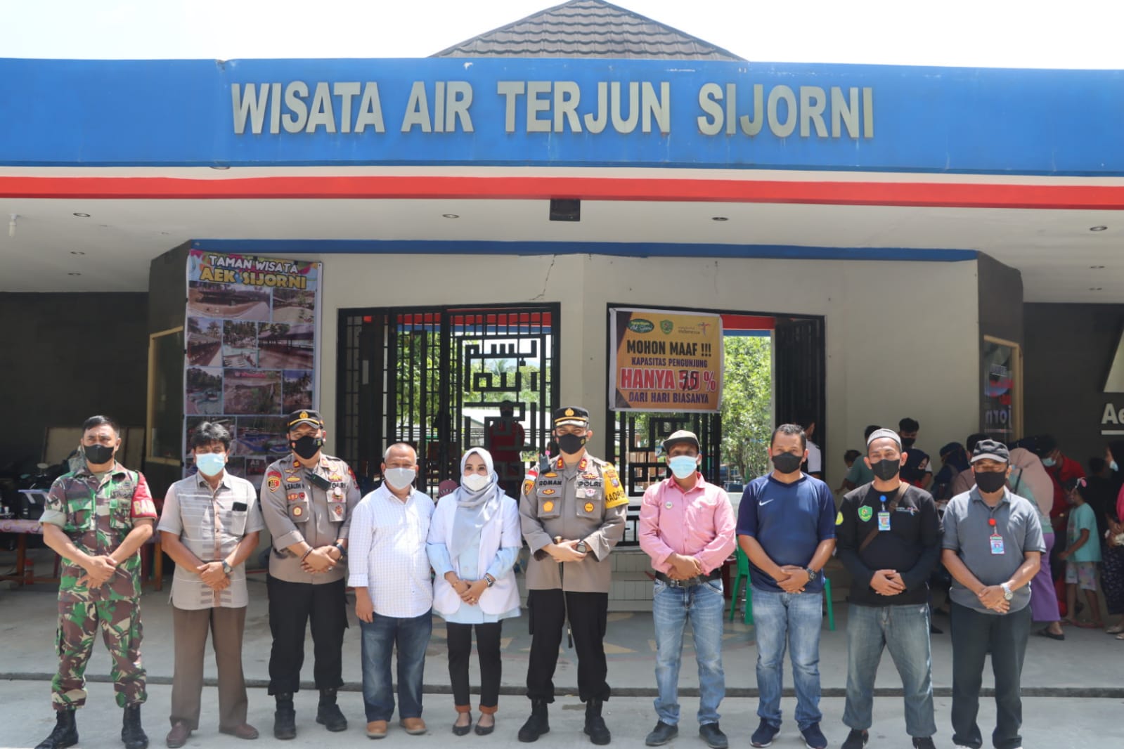 KAPOLRES TAPSEL PANTAU LOKASI WISATA AEK SIJORNIH
