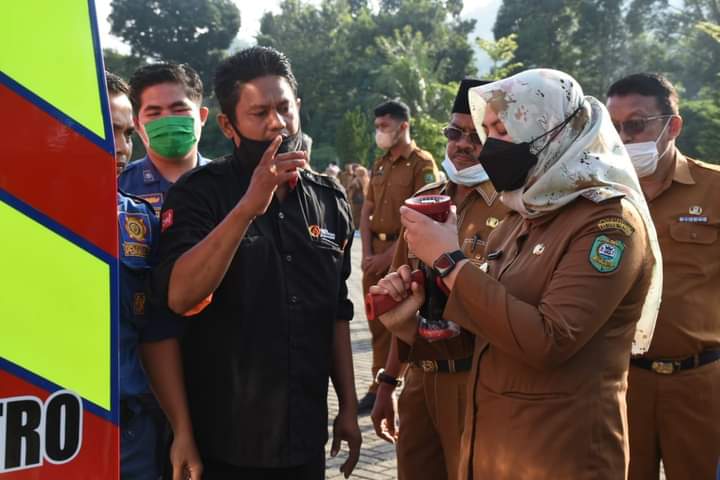 Wabup Atika Nasution Pimpin Apel Gabungan OPD Pemkab Madina, 