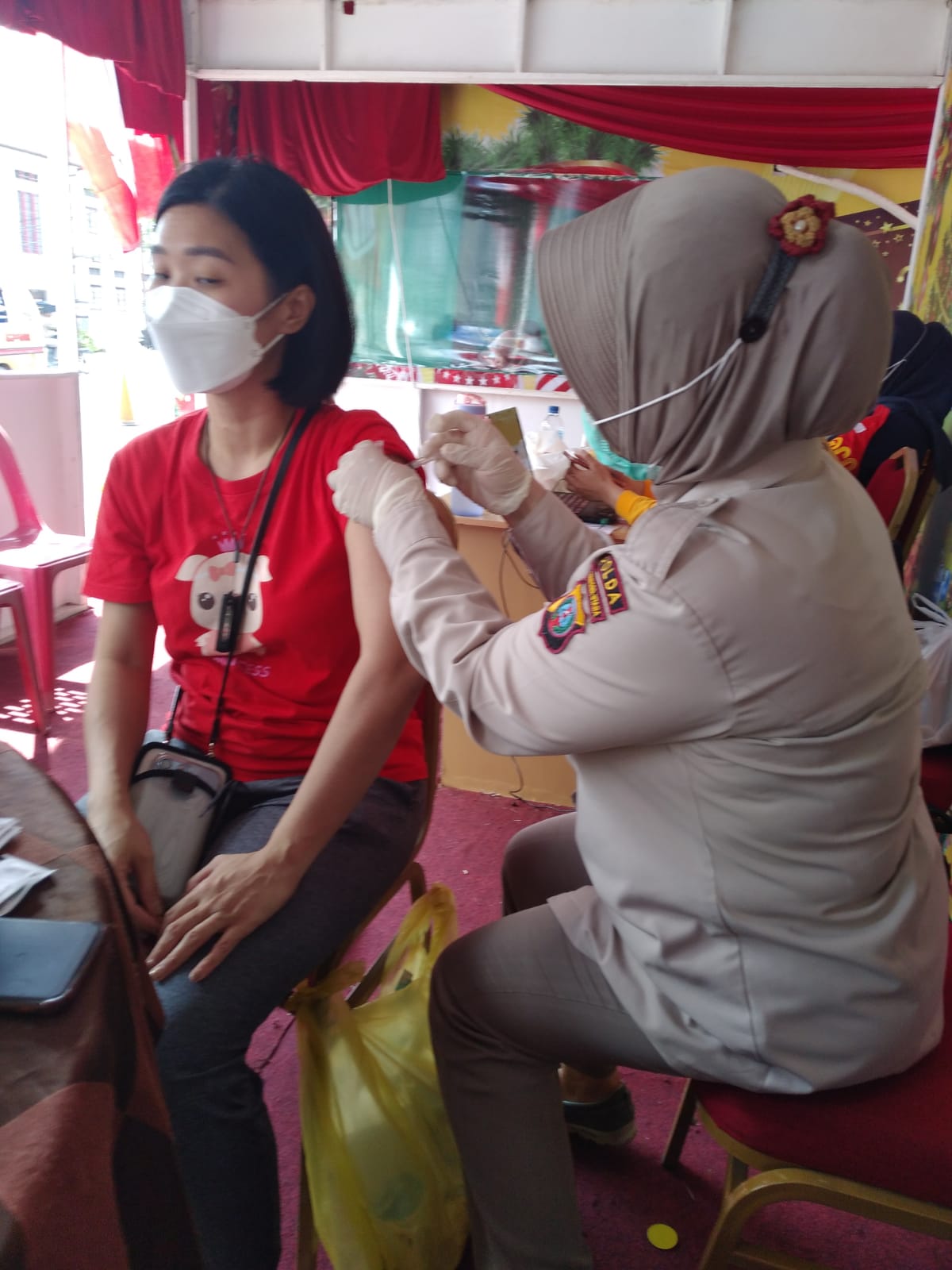 Sulap Pospam dan Posyan Nataru Jadi Gerai Vaksinasi, Polsek Medan Kota Siapkan 400 Dosis