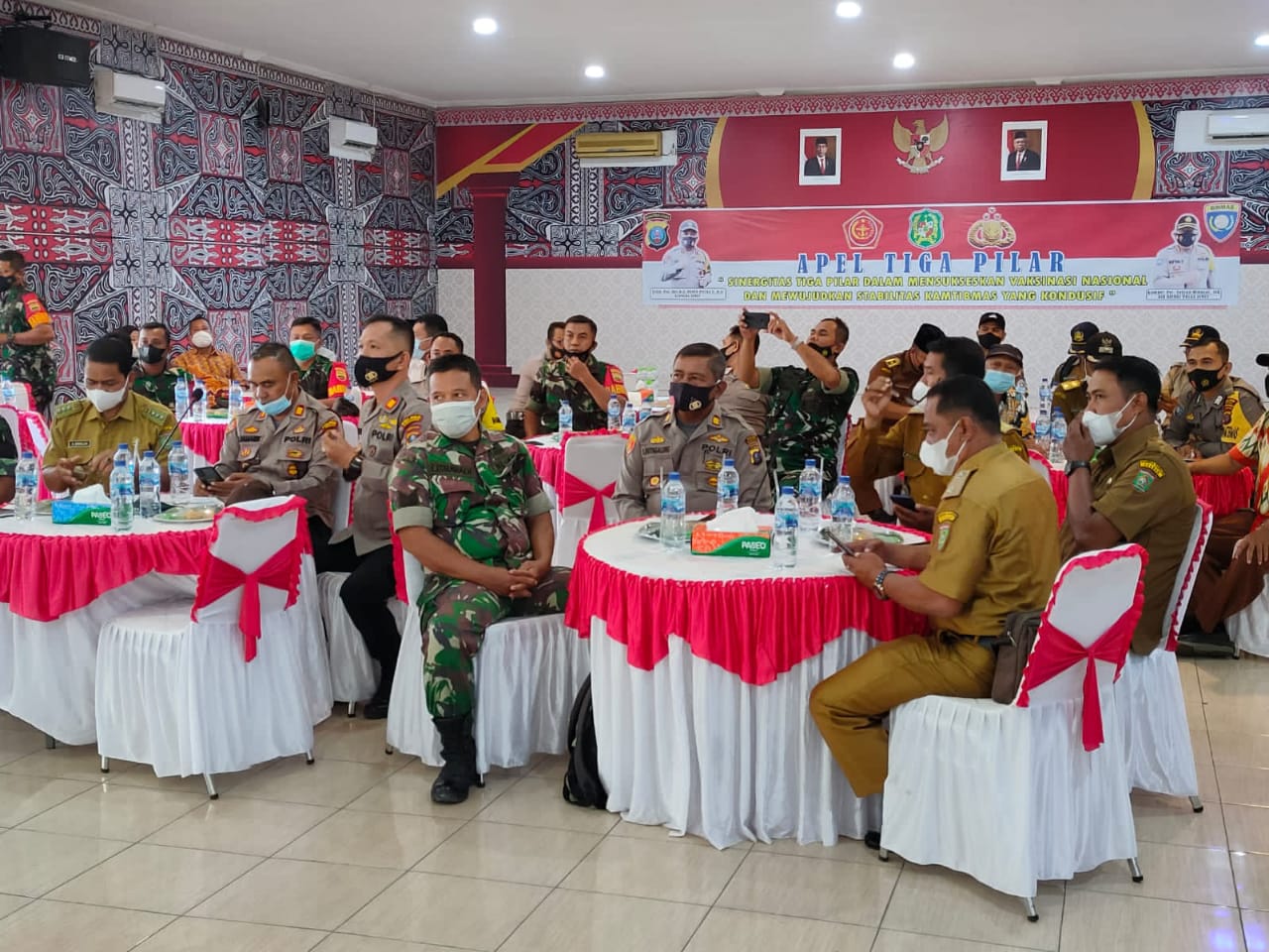Sat Binmas Polres Asahan Ikuti Apel Tiga Pilar Plus Melalui Zoom Meeting dari Polda Sumut