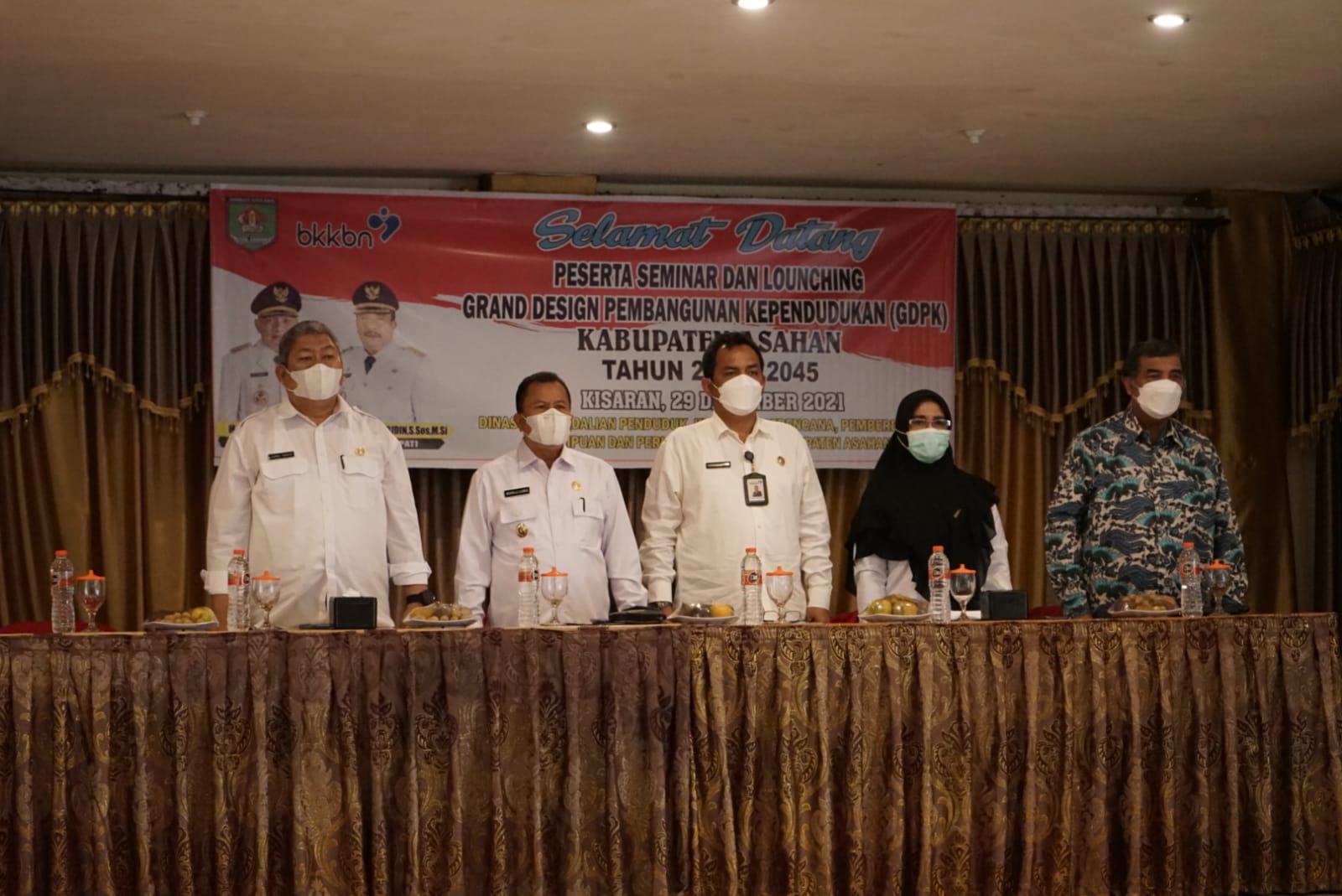Asisten II Buka Seminar dan Lounching GDPK Kabupaten Asahan Tahun 2021-2045