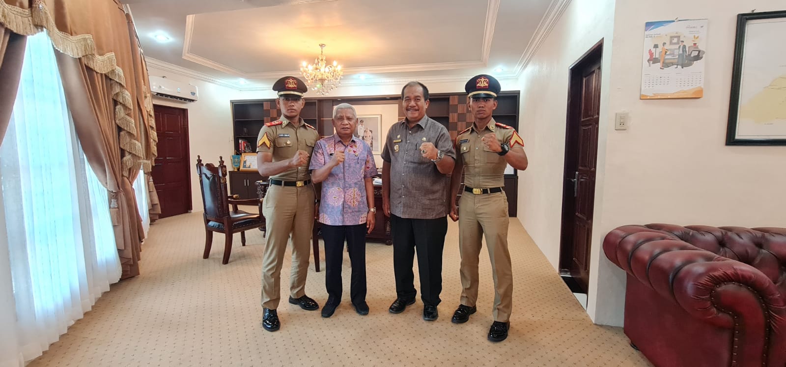 Bupati dan Wakil Bupati Asahan Terima Kunjungan Taruna Akabri Asal Kabupaten Asahan