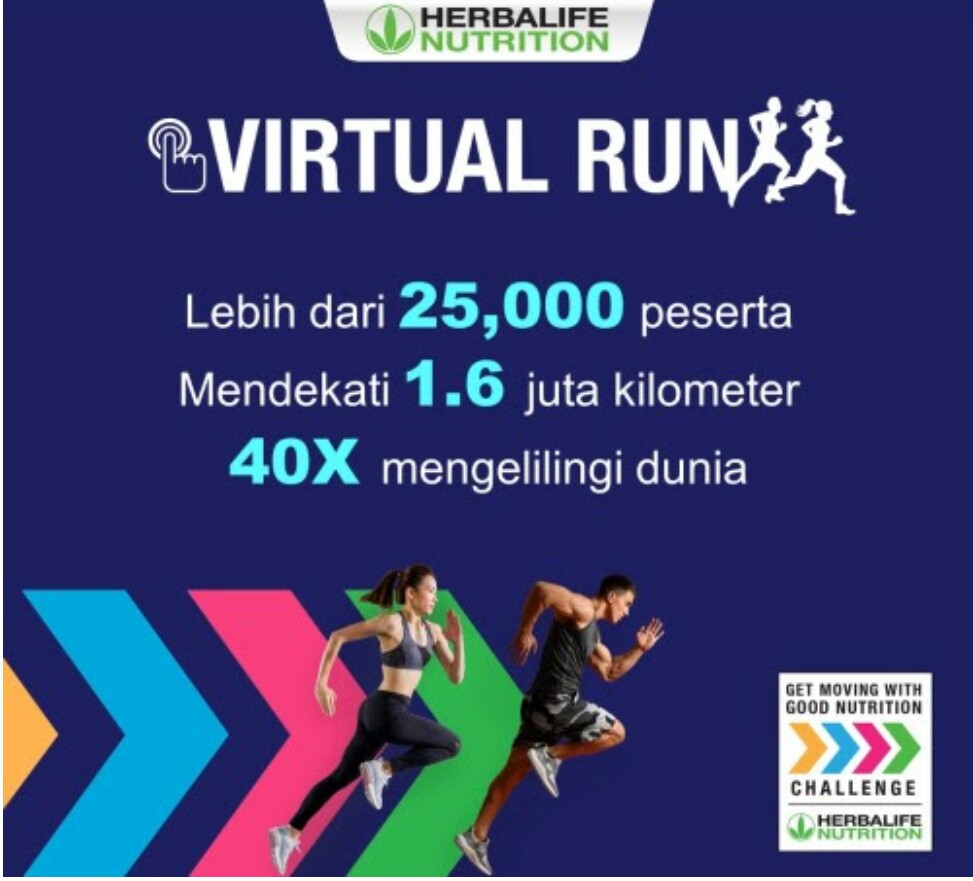 Lebih 25 Ribu Peserta Herbalife Nutrition Virtual Run 2021 Cetak Rekor Dekati  1,6 Juta Km, Setara 40 Kali Keliling Dunia