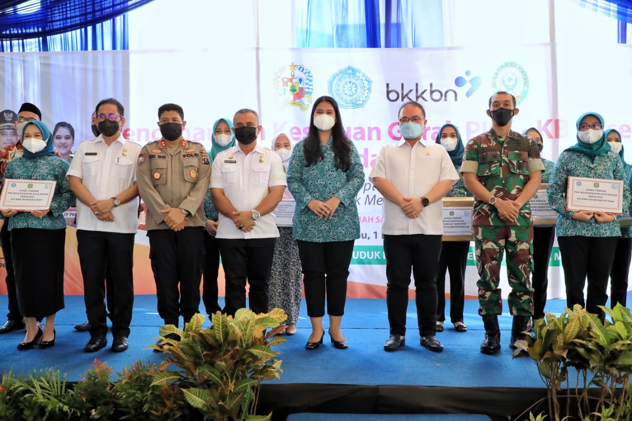 Kesatuan Gerak PKK-KB Kesehatan Tahun 2021 Dicanangkan,  Ketua TP PKK Kota Medan Siap Bantu dan Sukseskan