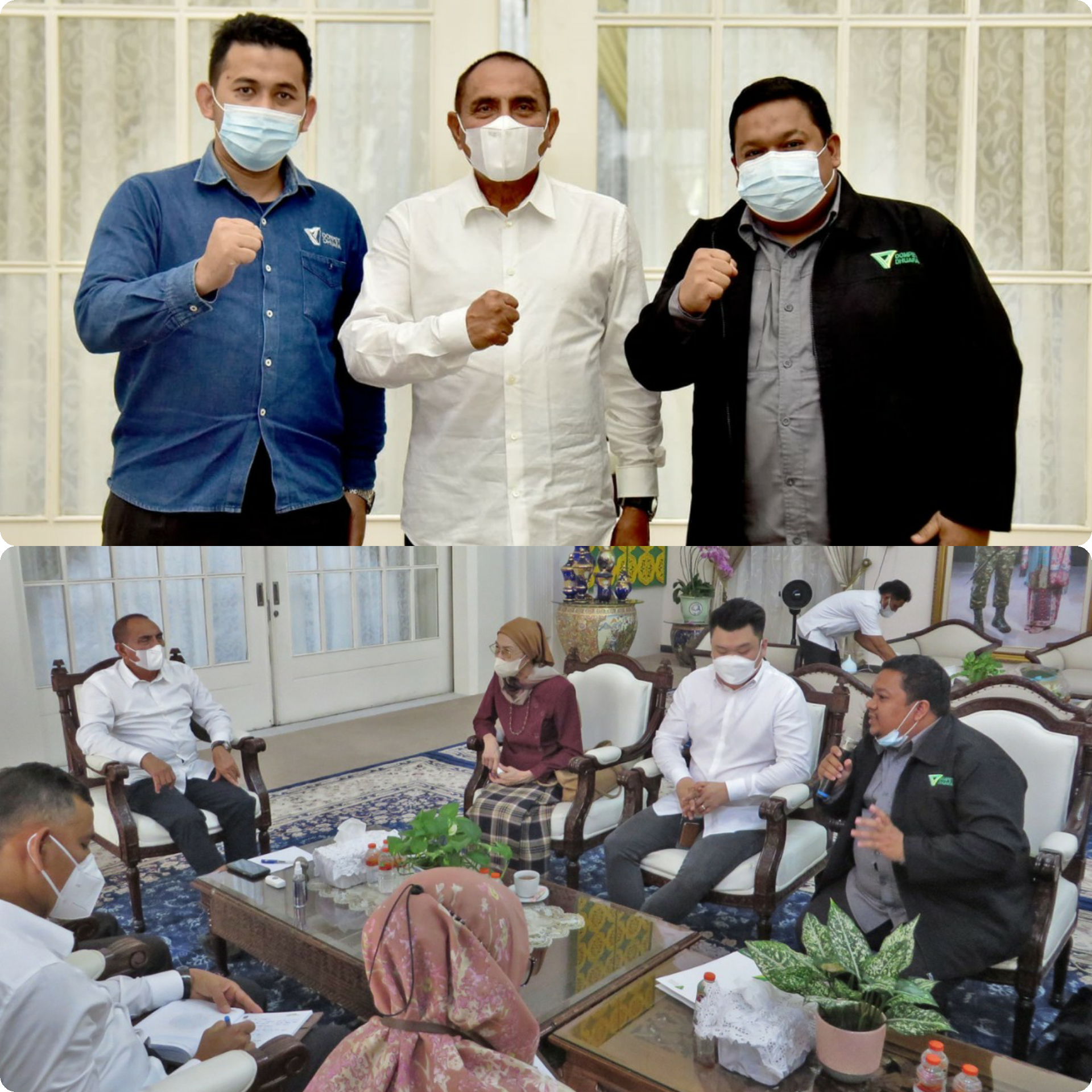 Gubsu Edy Rahmayadi Bersama Dompet Dhuafa Waspada Bahas Program ZISWAF