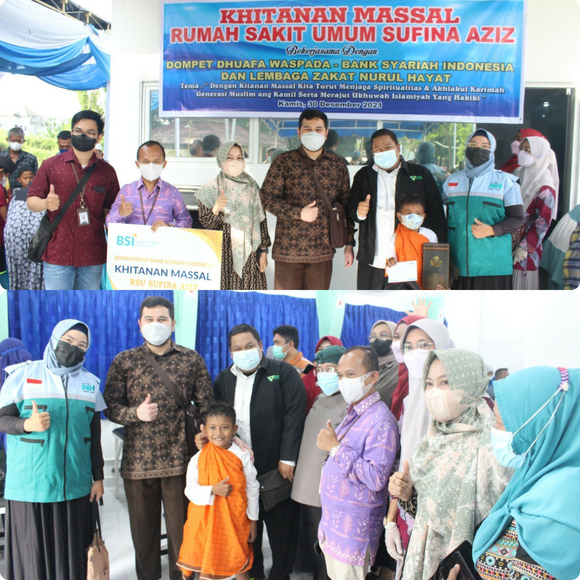 Akhir Tahun 2021, DD Waspada KolaborAksi RSU Sufina Aziz Gelar Sunat Massal Gratis