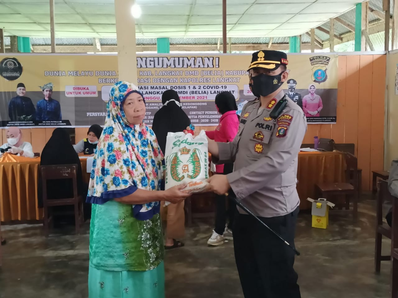 Polres Langkat - DMDI Gelar Vaksinasi Massal