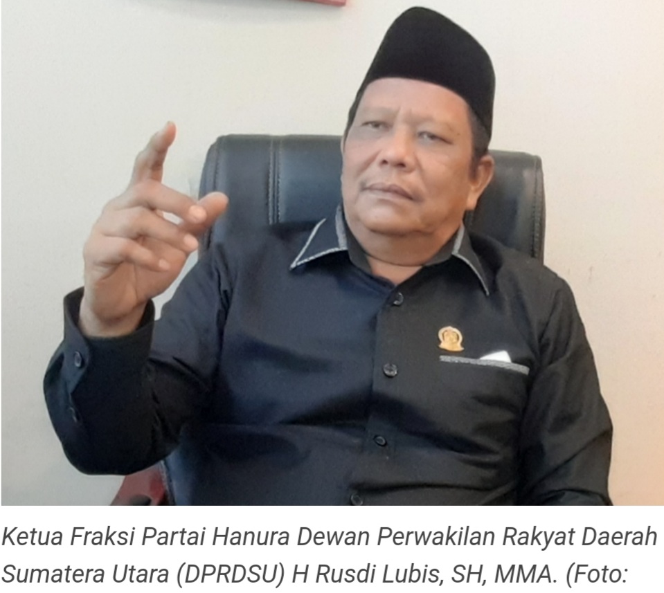 Ketua Fraksi Hanura DPRDSU Rusdi Lubis : Penempatan Pejabat Direksi PDAM Tirtanadi-Bank Sumut Harus Bebas KKN