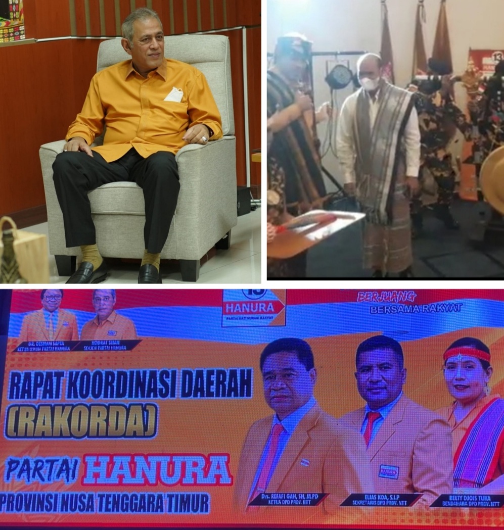 Buka Rakorda DPD Partai Hanura NTT, Sekjen Hanura Kodrat Shah : Kita Harus Solid Sama-sama Besarkan Partai