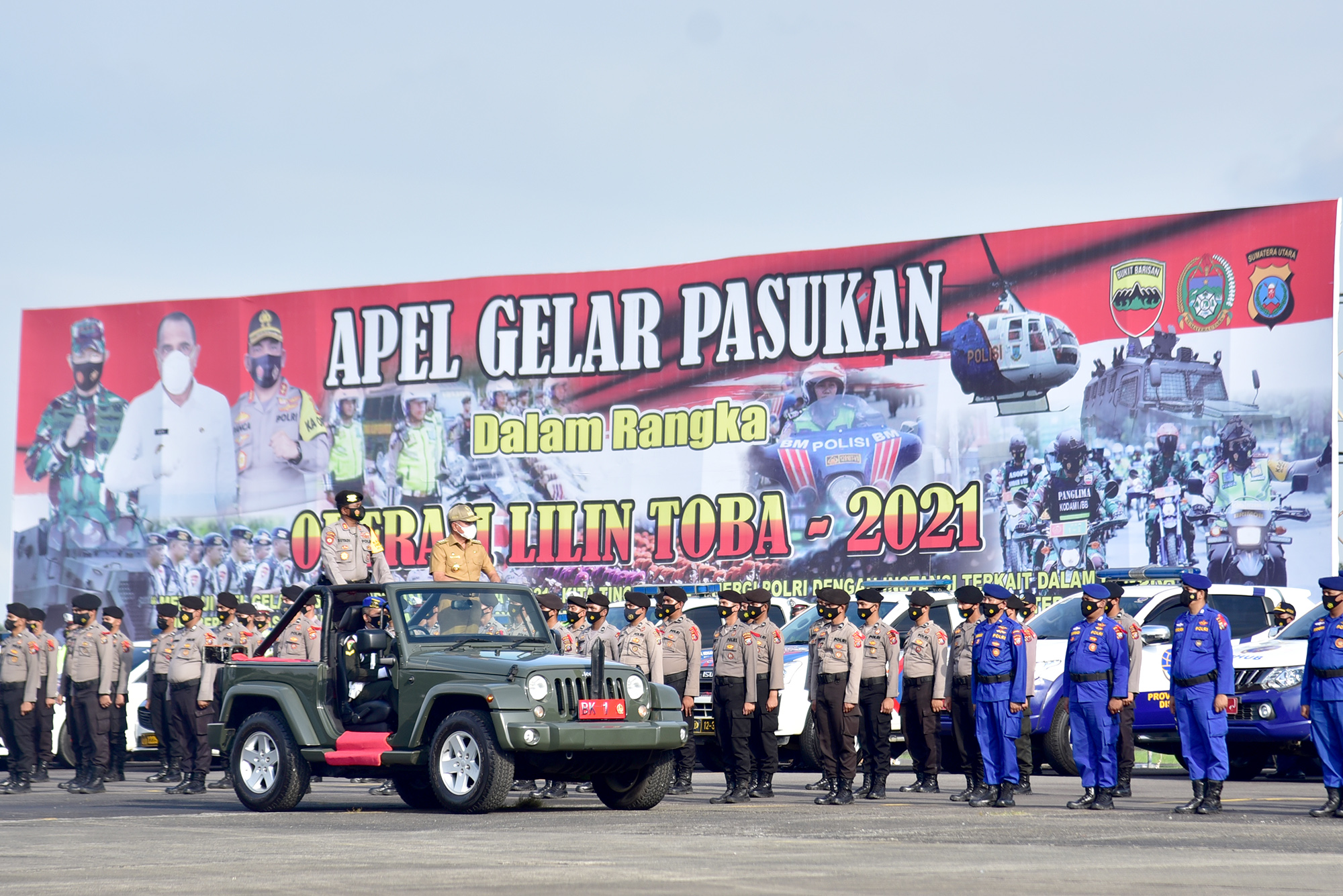 Edy Rahmayadi Pimpin Apel Pengamanan Nataru,  11.000 Lebih Personel Disiagakan di Sumut