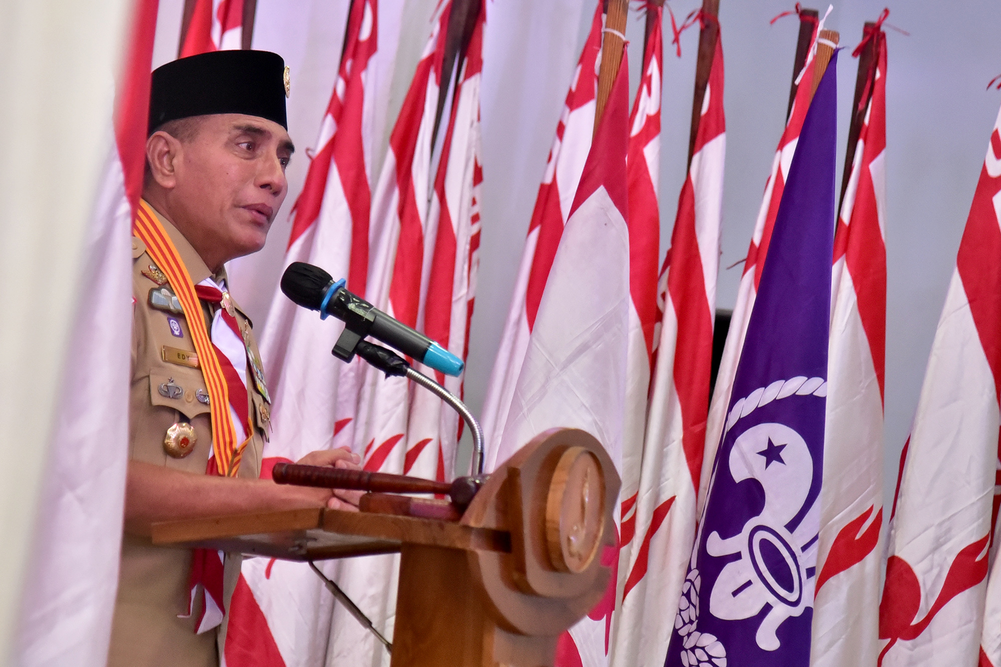 Edy Rahmayadi Minta Kwarda  Pramuka Sumut Terus Digalakkan