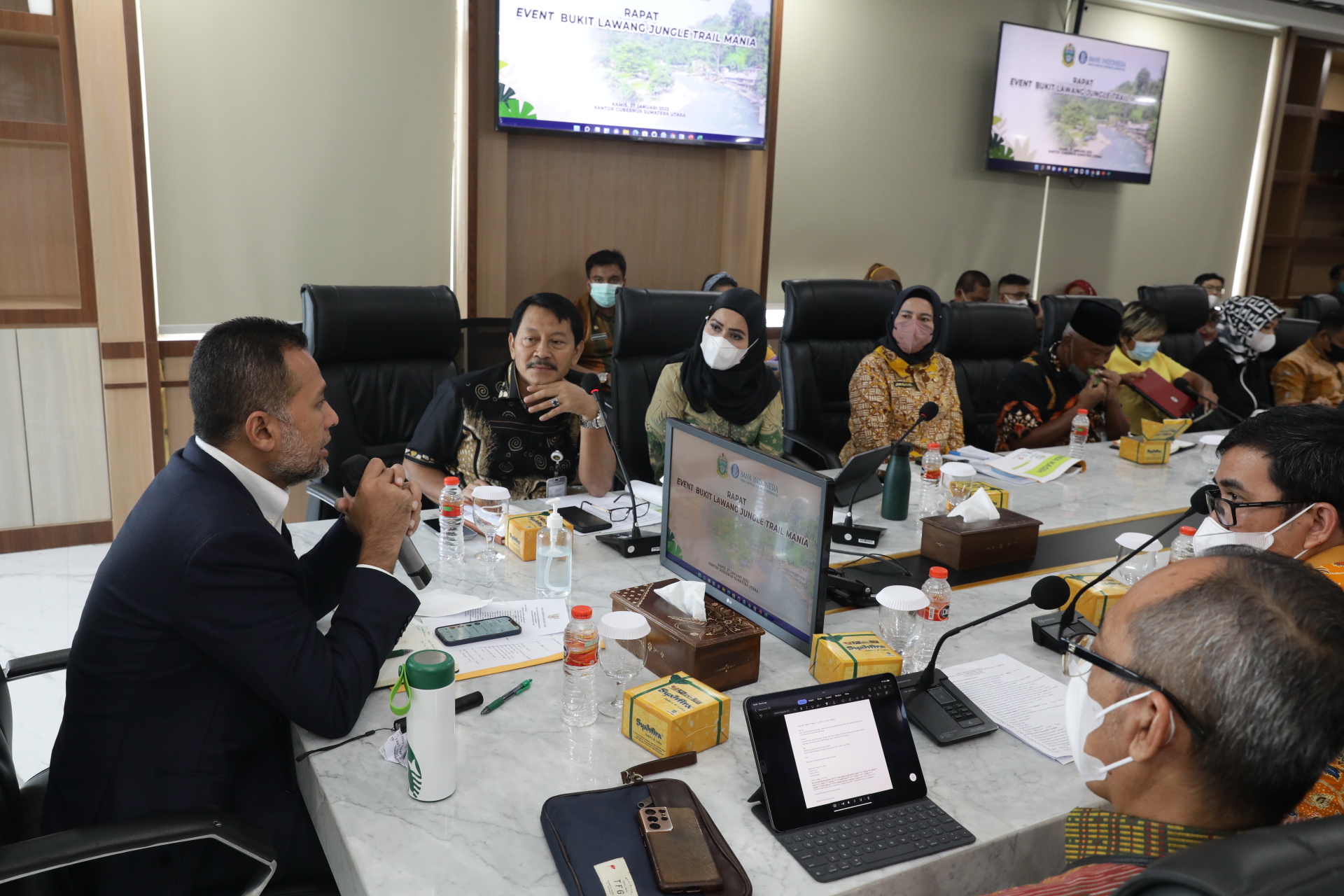 Rapat Lanjutan Pengembangan Bukit Lawang-Tangkahan,  Musa Rajekshah Minta Dukungan BI, Telkom Hingga Perbankan