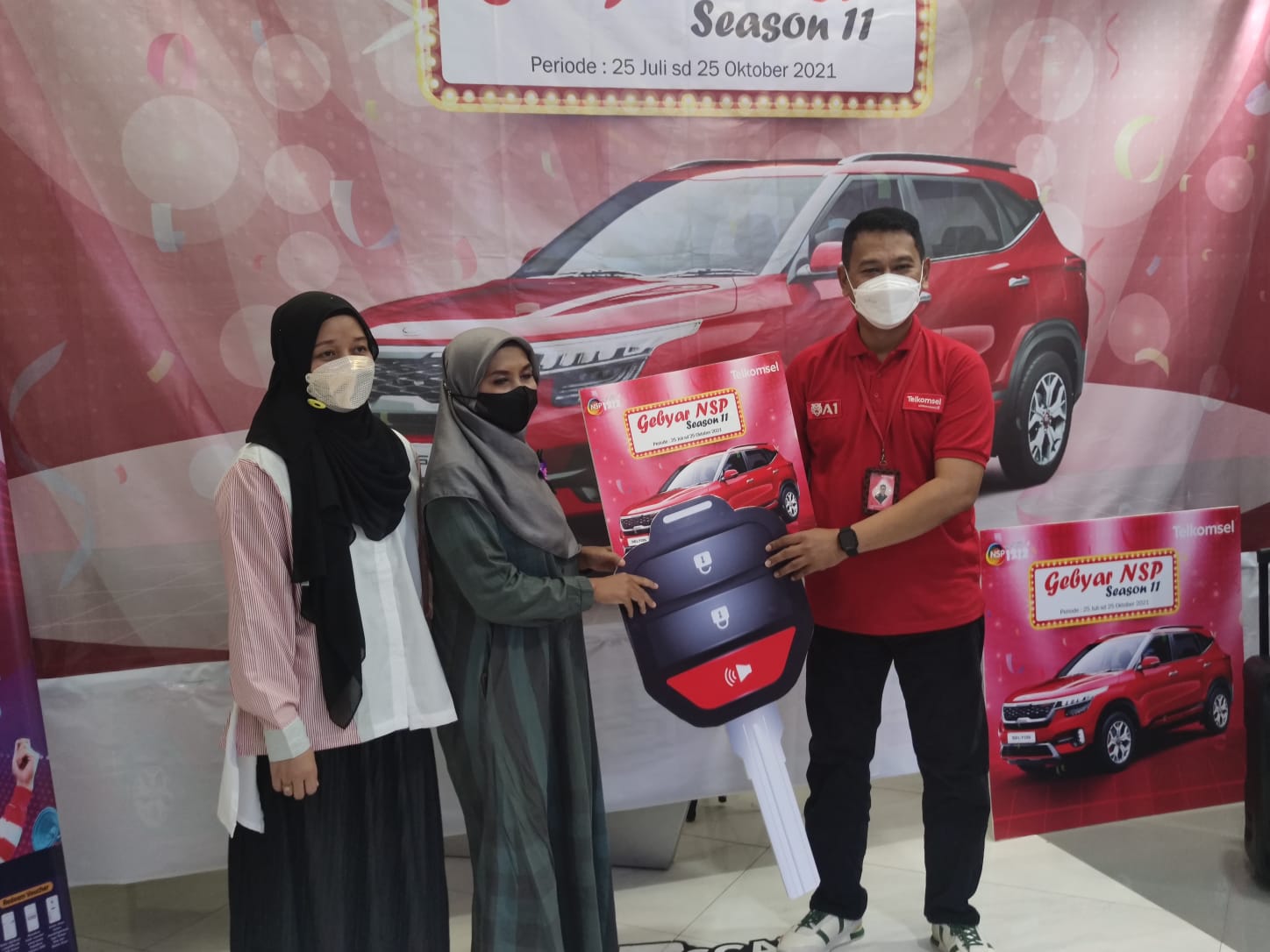 Pelanggan Telkomsel di Binjai Menangkan Hadiah Mobil