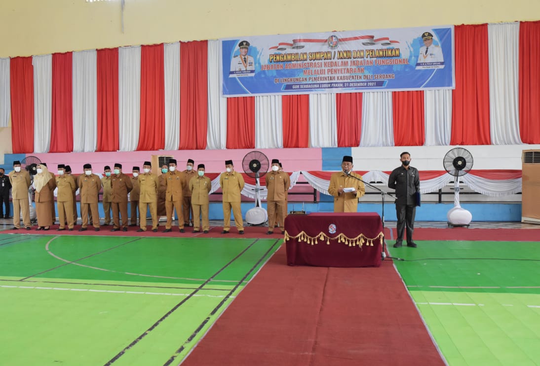 Bupati Deliserdang Lantik 250 Pejabat Fungsional
