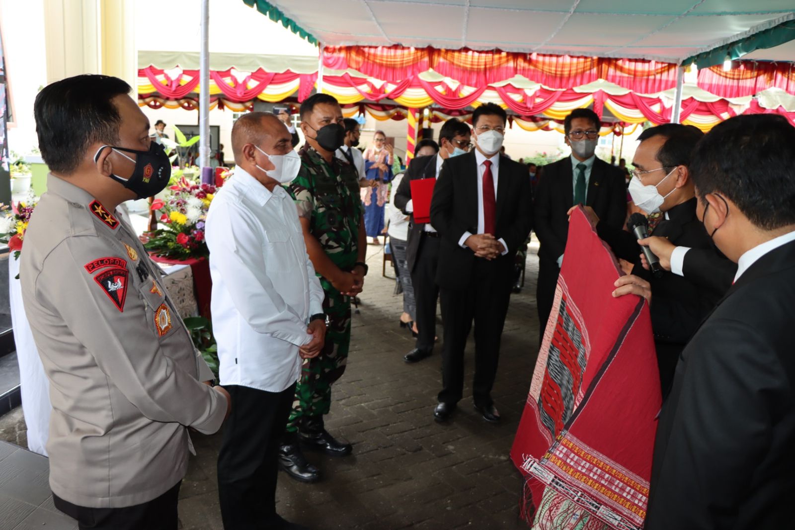 Kapolda Sumut Bersama Gubsu Hadiri Launching Tahun Kesehatian HKBP 2022