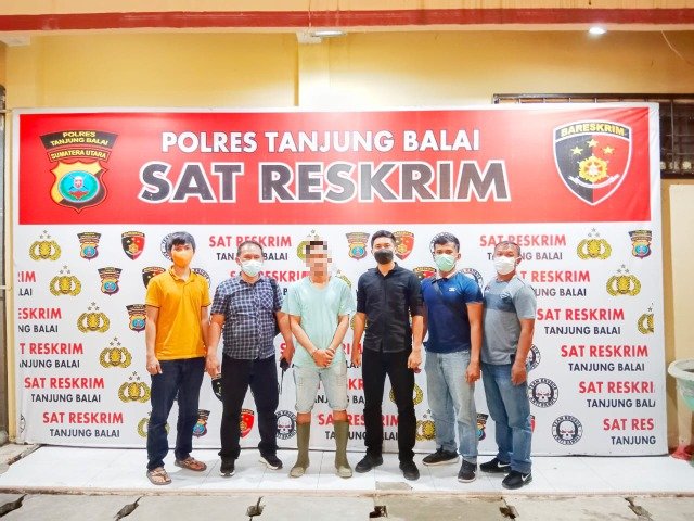 Sat Reskrim Polres Tanjung Balai Amankan Pelaku Penganiayaan Anak di Bawah Umur