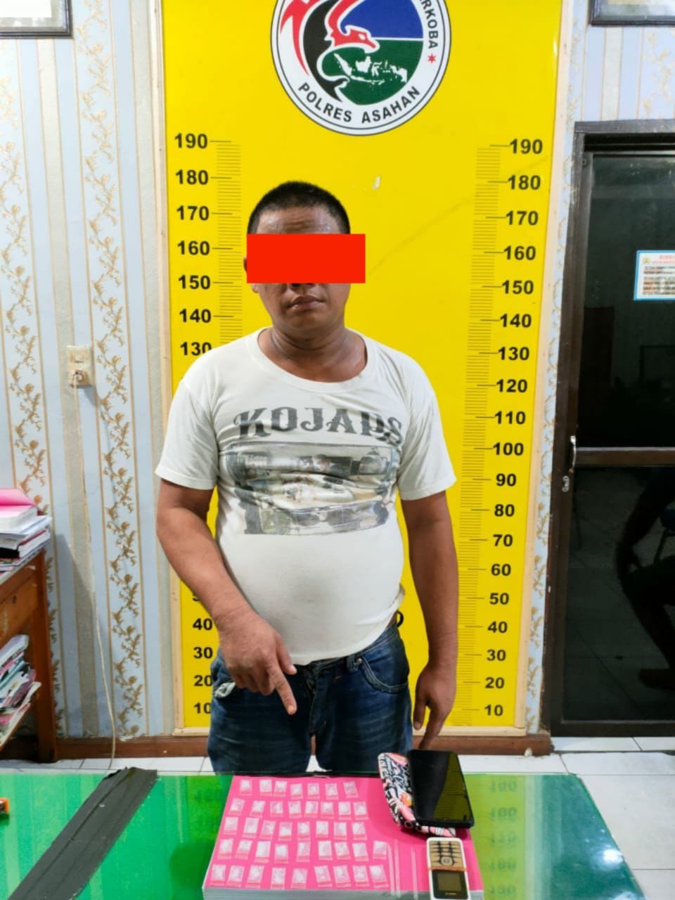 Polres Asahan Amankan Seorang Pria Pengedar Sabu di Kel. Kisaran Baru